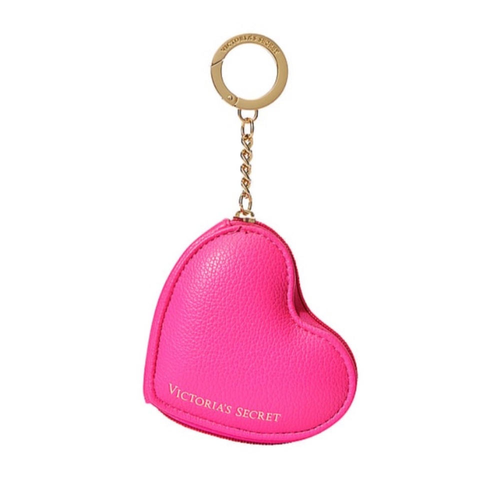 VICTORIAS’S SECRET Heart Pouch Keychain.